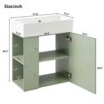 thumbnail image 4 of Resenkos 21.6" Modern Floating Bathroom Vanity with Ceramic Basin, Left Side Storage, Perfect for Small Bathrooms - Green, 4 of 18