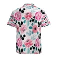 thumbnail image 3 of High Quality Hawaiian Shirts for Men Short Sleeve Aloha Beach Shirt Floral Summer Casual Button Down Shirts Blouses 95TJJE, 3 of 7