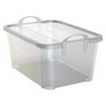 thumbnail image 2 of Drevy Clear Stackable Closet & Storage Box 55 Quart Containers, (12 Pack), 2 of 6