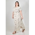 thumbnail image 2 of Vestido maxi floral Roman Fashion /Tallas Extras, 4393 (Hueso) beige 36, 2 of 6