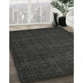thumbnail image 3 of Ahgly Company Machine Washable Indoor Square Industrial Modern Carbon Gray Area Rugs, 4' Square, 3 of 7