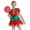 Red, variant on iiniim Kids Girl Puff Sleeve Christmas Elf Dress Striped Tutu Dress Santa Claus Fancy Dress up Red 8