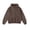 Brown, variant on Hoodies for Women Loose Fit Thermal Pocket Hooded Long Sleeve Graphic Print Top Daily Wear Womens Sweatshirts L