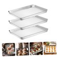 thumbnail image 4 of LOLIPPYY 3pcs Baking Sheet for Toaster Oven Cooking Smooth Silver Surface, 4 of 8
