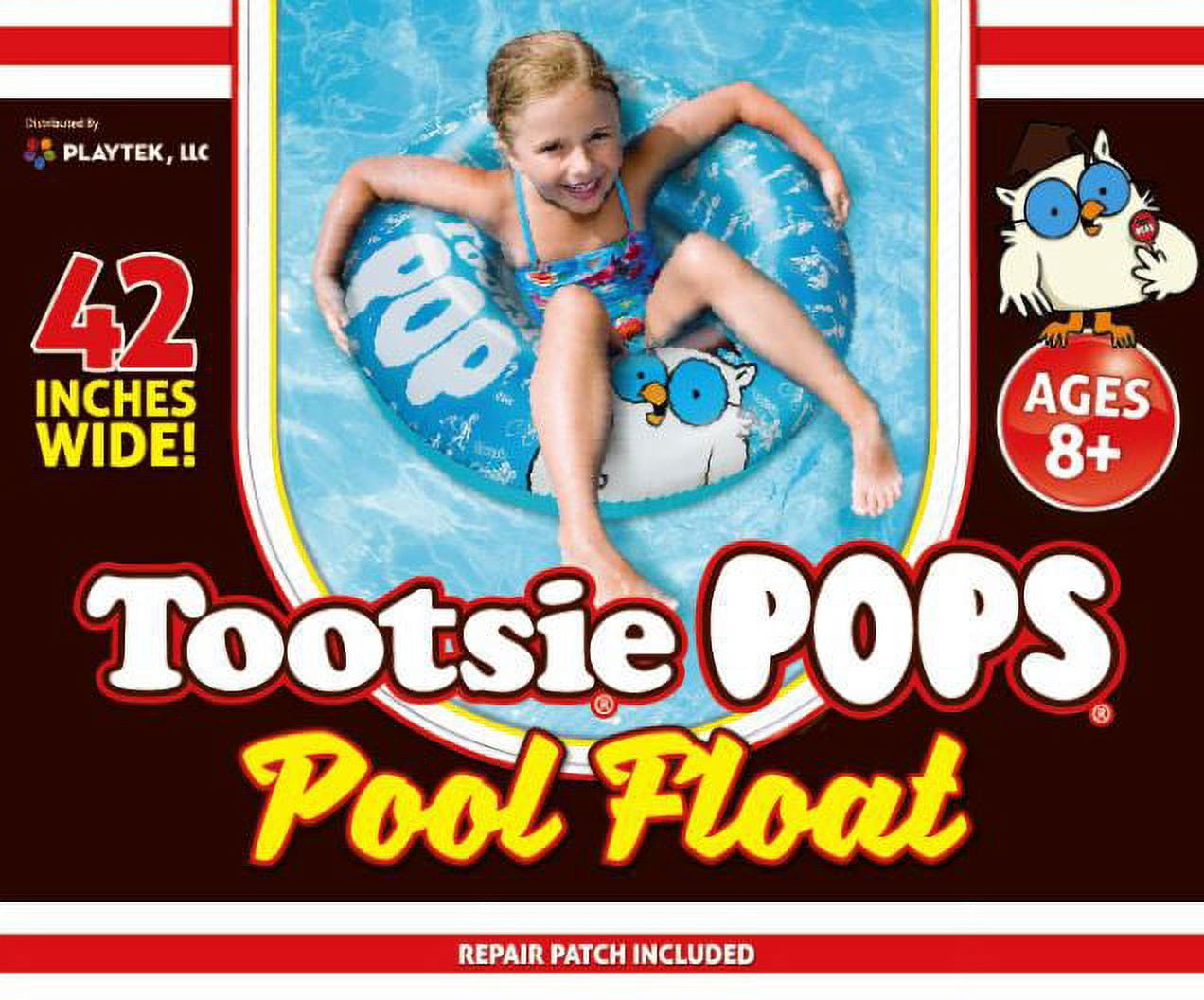 Playtek Toys Tootsie Pop Blue Tube Inflatable Pool Float
