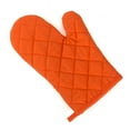 thumbnail image 1 of Orange 1Pair Of Cotton Microwave Glove Oven Special Heat Insulation, Anti-Scald And High Temperature Resistance Kitchen Solid Color Thickening,Length 28Cm, 18Cm Widest, 1 of 5