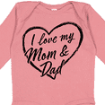 thumbnail image 4 of Inktastic I Love My Mom and Dad in Black Chalk Heart Boys or Girls Long Sleeve Baby Bodysuit, 4 of 5
