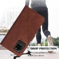 thumbnail image 6 of Case for Samsung Galaxy S20 Ultra Wallet Case with Card Holder Leather with Kickstand Card Slots Phone Case Durable Magnetic Shockproof Protective Cover for Samsung Galaxy S20 Ultra Brown YBS, 6 of 14