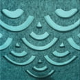 thumbnail image 1 of Ahgly Company Machine Washable Indoor Square Transitional Dark Turquoise Green Area Rugs, 8' Square, 1 of 7
