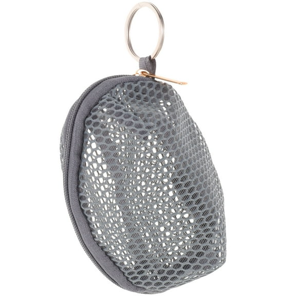 TEHAUX Small Bag Dark Grey Nylon Mesh Design Rectangular Purse for Women Travel Weekend Accessory