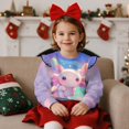 thumbnail image 2 of Uorisanigo Toddler Ruffle Sweatshirt Fall Winter Clothes Cute Kids Pullover Hoodie 1-2T Long Sleeve Rainbow Salamander Shirts for Kids Fall Fashion Pullover Tops, 2 of 7