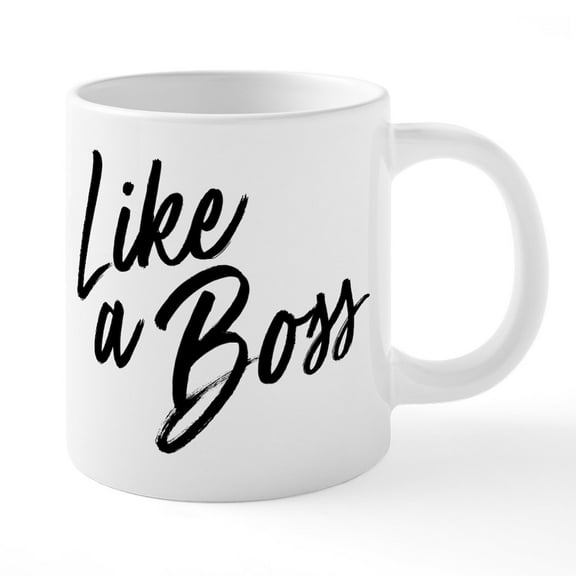 CafePress - Like A Boss - 20 Oz White Ceramic Mega Mug