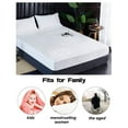 thumbnail image 6 of Leyfeng Polyester Bed Sheet, Fitted Sheet Waterproof Mattress Protector Solid Pillow Bed Cover Solid Bedsheets Twin to California King Size, 6 of 9