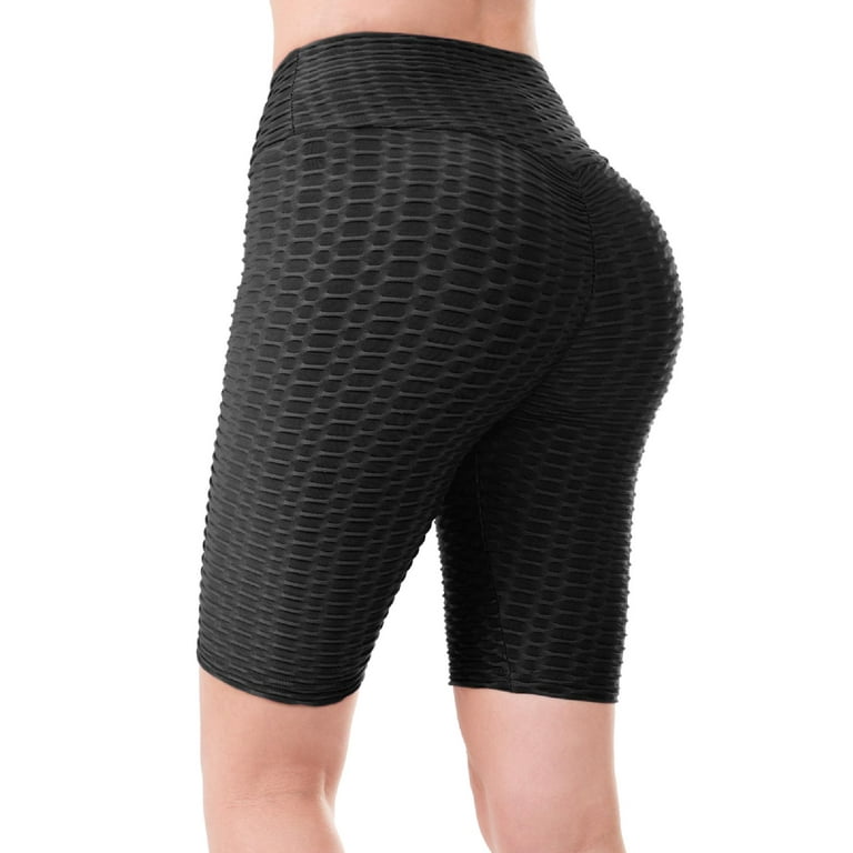 MixMatchy Women s Solid High Waist Luxury Scrunch Butt Lifting