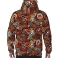 thumbnail image 7 of Naloa Coffee Stamp Men's Casual Hooded Collar Drawstring Hoodies Pullover Sweatshirts Casual Long Sleeve Shirts-Small, 7 of 7