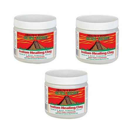 Aztec Secret Indian Healing Clay Deep Pore Cleansing, 1 Pound 3 Pack