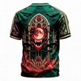 thumbnail image 4 of Hsovts Men's Halloween Printed T-Shirt Spider Web Graphic Tee Short Sleeve Crew Neck Lightweight Breathable Casual Spooky Season Fall Top Black XL, 4 of 4