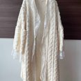 thumbnail image 7 of Hrsba Fleece Womens Robe Lace Trim Fashion Soft Long Robe, 7 of 7