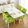 thumbnail image 3 of Set of 4 Lemon Print Dining Chair Covers Lovely Yellow Fruit Theme Washable Stretch Slipcovers Removable Polyester Protector for Modern Kitchen or Party, 3 of 7