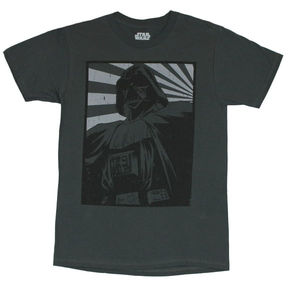 Star Wars Mens T-Shirt - Darth Vader Rising Sun Poster Image (X-Large)