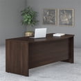 thumbnail image 2 of Pemberly Row 72W x 36D Bow Front Desk in Black Walnut - Engineered Wood, 2 of 7