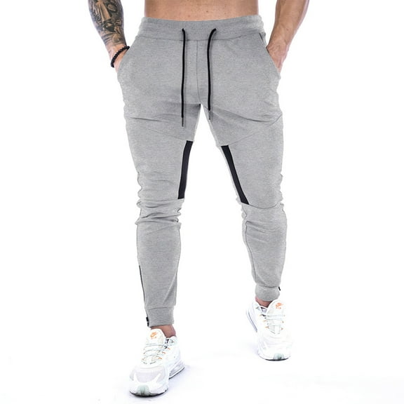 Stylish Joggers for Men with Comfortable Slim Fit, Soft Stretch Fabric, Zipper Pockets and Adjustable Waist Great for Training, Running, Travel and Everyday Casual Wear