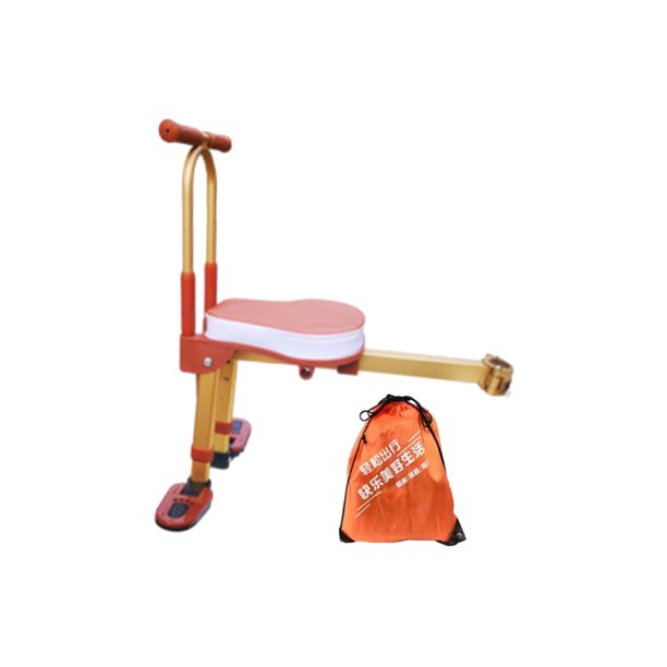 Asiento de bicicleta para bebé, asiento delantero plegable, asiento de bicicleta para niños de liberación rápida Estilo H