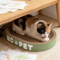 thumbnail image 5 of Cat Scratcher Cardboard Bed, Oval Shape Cat Scratching Lounges Bed with Catnip, Circle Cat Scratcher, Modern Cat Scratcher _ B, 5 of 6