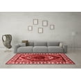 thumbnail image 3 of Ahgly Company Indoor Square Oriental Red Industrial Area Rugs, 6' Square, 3 of 4