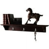 Yorkshire 30'' Hook Shelf, Walnut
