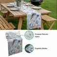 thumbnail image 5 of Coastal Jellyfish Table Runner - 36 Inch Long, Kitchen Dining Table Runner Dresser Scarves, Farmhouse Nautical Conch Coral Starfish Farmhouse Decor for Coffee Tables Wedding Party Banquet, 5 of 8