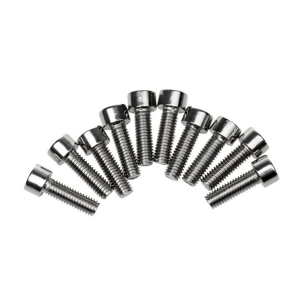 10 Uds M5x15 Soporte para Botella de Agua de Bicicleta de Acero Inoxidable Tornillos con Cabeza Hexagonal Cola Botella de agua de la jaula de pernos