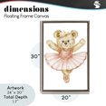 thumbnail image 4 of Stupell Industries Eclectic Teddy Bear Ballet Tutu Brown Floating Frame Canvas Art, 21 x 31, by Amy Hall, 4 of 8