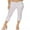White, variant on Moa Collection Women's Casual Comfy Slim Pocket Jeggings Jeans Capri Pants