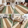 thumbnail image 5 of 5'x8' Area Rugs, Farmhouse Sage Green Brown Indoor Outdoor Area Rug for Living Room Bedroom, Country Vintage Wooden Washable Bathroom Rugs Kitchen Floor Carpet Mats Home Decor Aesthetic, 5 of 8