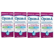 Bausch & Lomb Opcon-A Eye Drops 0.50 oz (Pack of 4)