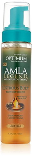 Optimum Care Amla Legend Lustrous Body Blow Dry Mousse, 8.3 Fluid Ounce