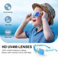 thumbnail image 2 of Gafas de Sol Polarizadas ACBLUCE para Niños Blancas y Azules Edad 6-12, 2 of 8