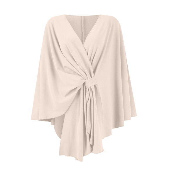 Lumtrix Shawl Wraps For Women Elegant 2026 Spring Fall Knitted Shawls And Wrap Cape Shoulder Top Sweater Shawl Scarf Beige One Size