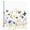 White, variant on Blue Floral Wall Art Painting on Canvas, Yellow Flower Butterflies Country Plant Canvas Art Home Prints Wall Art Framed Modern Artwork for Living Room Bedroom Wall Decor 8x8in