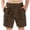 Brown, variant on HBGVBA Boy's Summer Shorts,Casual Bottoms for Boy,Kids 5 To 15 Years Solid Color Elastic Waist Shorts Linen Like Straight Leg Daily Wear Bottoms