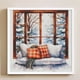 thumbnail image 4 of Hilo de bordar de algodón completo, punto de cruz impreso de 11CT para alféizar de ventana de invierno, 50x50cm, 4 of 9