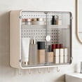 thumbnail image 5 of Bathroom Wall Mounted Storage Cabinet with Double Doors and Pegboard Organizer for Easy Access - Multifunctional Space Saver for Vanity, Shower, Kitchen, Garage, and Laundry Room, 5 of 6
