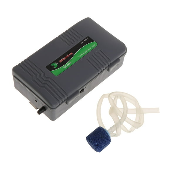 Aquarium Ultra-Quiet Fish for Bubbler with Air Stone D Size Battery Powered Oxygen Aerator Portab