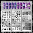 thumbnail image 3 of 3pcs Magic-themed Nail Stamping Plate Set Magic Potions Art Templates Crystal Skull Sun Eyes Nail Art Stencils with Stamper and Scraper, 3 of 7