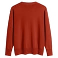 thumbnail image 3 of Cardigan Jacket Women's Knitted Base Shirt V Neck Long Sleeve Spring Fall 2024 Outer Sweater Women's Lightweight Summer Cardigans Cardigan for Women plus Size Maternity Cardigans for Fall, 3 of 4