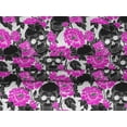 thumbnail image 4 of oneOone Velvet Fuschia Pink Fabric Floral & Skull Fabric For Sewing Printed Craft Fabric By The Yard 58 Inch Wide, 4 of 5