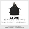 thumbnail image 6 of Apron For Men Women Kitchen Cooking Canvas Cross Back Aprons with Pockets, 6 of 6