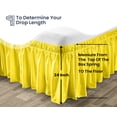 thumbnail image 3 of SGI Bedding 24 Inch Wrap Around Bedskirt | Microfiber Wrap Around Bed Skirt | Fade-Resistant, Wrinkle-free, Anti-static, Decorative, Extra Storage Space, Clutter-Free | Family King, Yellow, 3 of 8