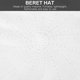 thumbnail image 3 of Boina de primavera y verano, sombrero de protección solar que combina con todo, sombrero de pintor de moda para adultos (blanco), 3 of 8